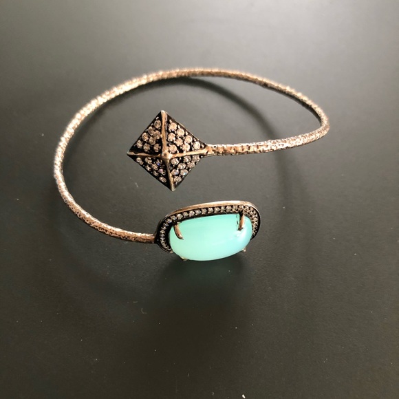 Stunning chalcedony & silver bracelet. - Picture 3 of 10